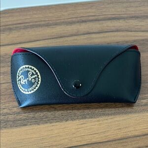 Ray-Ban Black and Red Sunglasses Case